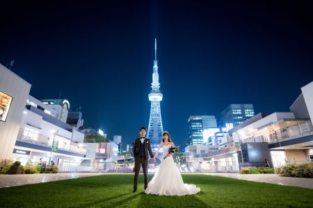【テレビ塔】洋装１着ロケ撮影プラン　で全データ&アルバム付