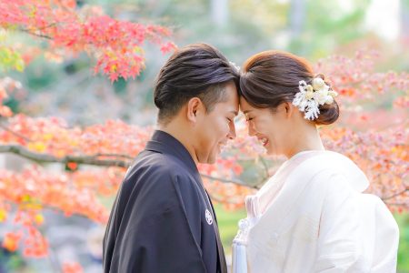 【2025年秋前撮り 名古屋】紅葉シーズンに撮る婚礼写真の魅力🍁